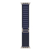 Apple Watch 49mm Navy Alpine Loop - Medium - Natural Titanium Finish MXMY3ZM/A