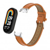 eses Kožený remienok pre Xiaomi Smart Band 8 a 9 - Hnedý
