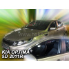 Deflektory predné pre KIA Optima, 2010-15