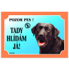 Dafiko Tabulka Tady hlídám! Labradorský retriever tmavý 1ks