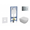 GEBERIT - Duofix Set předstěnové instalace, klozetu Oudee a sedátka softclose, tlačítko Sigma01, lesklý chrom SANI11CA1100B