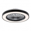 LED stropné svietidlo Rabalux Dalfon2, s ventilátorom (71336) čierne/strieborné