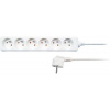 Solight predlžovací prívod, 6 zásuviek, biely, 3m PP62