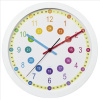 HAMA dětské nástěnné hodiny Easy Learning/ průměr 30 cm/ tichý chod/ 1x AA baterie/ bílé 186395