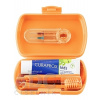 CURAPROX Kids travel set oranžový (1x zubná kefka, 2x medzizubná kefka CPS, 1x zubná pasta mäta 6+ 10 ml, 1x nálepka) 1x1 set