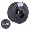 C-TECH tisková struna PREMIUM LINE ( filament ) , PLA, ocelová šedá, RAL7011, 1,75mm, 1kg