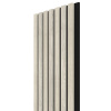 WALL CONCEPT akustický panel antracit, biely filc + MDF, 2750x604x21 mm, 1,66 m2