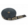 Lampas NEW YORK 30 mm - béžový nápis