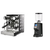 Rocket Espresso Appartamento TCA, white + Eureka Atom Specialty 75, black