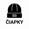 Označto Štítky do šatne - s popiskom - Čiapky Čierna