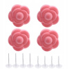 Mäkká sada ružových ružových kľučiek v štýle ružového štýlu (Mäkká sada ružových ružových kľučiek v štýle ružového štýlu)