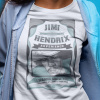 Tričko s potlačou JIMI HENDRIX Dámsky Biela XXL