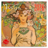 Kalendár 2026 poznámkový: Alfons Mucha, 30 x 30 cm