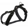 TRIXIE Premium trekingový postroj, M-L: 62-74 cm/25 mm, černá/grafit