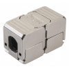 Spojka Solarix SXSPJ-6A-STP-BK-SA STP Cat6a Spojovací box zářezový