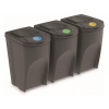 Odpadkový kôš Prosperplast na triedený odpad 3 x 35 l šedý