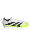 adidas Predator 3 Childrens Laceless Firm Ground Football Boots White/Blk/Lemon 2 (34)