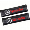 Krytky na pásy MERCEDES logo TUNING Carbon look HAFT 2 ks