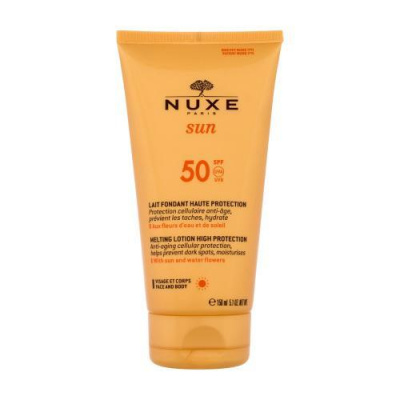 NUXE Sun High Protection Melting Lotion SPF50 opaľovacie mlieko na telo a tvár s protistarnúcim účinkom 150 ml