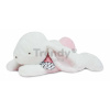 Plyšový zajac Happy Blush Doudou et Compagnie biely 80 cm od 0 mes DC3856