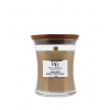 WoodWick Santal Myrrh vonná sviečka s dreveným knôtom 275 g
