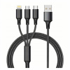 Kábel WS USB - USB typ C 1,2 m viacfarebný