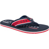 Tommy Hilfiger MARITIME BEACH SANDAL tmavo modrá,červená,biela Pánske žabky 45