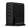 Gembird Universal nabíjačka 75W 2x USB-A, 4x USB-C - Gembird TA-UC-2A4C-PD75-01-BK