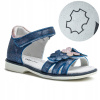 Wojtyłko detské sandále z ekologickej kože, modré veľkosť 22