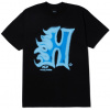 pánske tričko HUF HEATWAVE T-SHIRT BLACK XXL