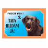 Dafiko Tabulka Tady hlídám! Labradorský retriever tmavý 1ks