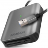 AXAGON externí čtečka paměťových karet microSD/SD/CF / CRE-S3 / USB-A 3.2 Gen 1 / UHS-II / hliníkové tělo