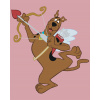 ZUTY Maľovanie podľa čísel - VALENTÍNSKY SCOOBY (SCOOBY DOO) Rámovanie: bez rámu a bez vypnutia plátna, Rozmer: 40x50 cm