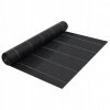 Agrotextília - vidaXL Poľnohospodárska tkanina na ničenie buriny, matná čierna, 2x25 m, PP (Vidaxl Agrotand Agremble, Black Mathe, 2x25 m, s.)