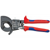 Knipex Nůžky na kabely - ráčnové 95 31 250 Knipex Kleště na kabely 95 31 250 princip rohatky se západkou