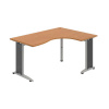 OFFICE PRO s.r.o. HOBIS kancelársky stôl pracovný tvarový, ergo ľavý - FE 2005 L, jelša