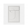 3D obraz GEOMETRIC II - BIANCO Rozmery 3D obrazu: 50 x 70 cm