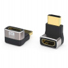 PREMIUMCORD Adaptér spojka 8K HDMI A - HDMI A, F/M, zahnutá do pravého úhlu 90° (kphdma-40)