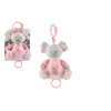 Koala naťahovacia s hrkálkou ružová 19 cm