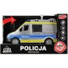 POLICAJNÉ AUTO VYSOKÉ SVETLO A ZVUKOVÉ EFEKTY POLICAJNÉHO AUTA (Auto Polícia Moje Miasto MEGA CREATIVE 520414)