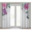 Hotový záves ISA biely / ružový - na priechodkách