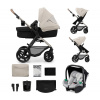 Kinderkraft | KINDERKRAFT-Kombinovaný kočík 3v1 MOOV 2 Moonlight grey + autosedačka MINK PRO | AG0889