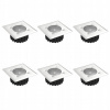 Solárne svietidlá - Solárne pristávacie lampy štvorcové LED LED SET 6 ks (Solárne svietidlá - Solárne pristávacie lampy štvorcové LED LED SET 6 ks)