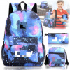 Veľkokapacitný školský batoh A4 s USB, vodeodolný, s motívmi Lilo a Stitch 3v1 (Objevte štýlový a multifunkčný školský batoh s licencovanými motívmi Lilo a Stitch, ideálny pre školu, prácu alebo výlet