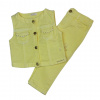 Nanán SET dievčenská vesta a nohavice – žltá Veľkosť: 18mes