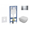 GEBERIT - Duofix Set předstěnové instalace, klozetu Oudee a sedátka softclose, tlačítko Sigma30, chrom SANI11CA1101B