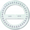 Koh I Noor Úhlomer KOH Plast 360° D = 12,5 cm Priehľadný