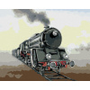 ZUTY Maľovanie podľa čísel STARÁ LOKOMOTÍVA II Rámovanie bez rámu a bez vypnutia plátna Rozmer 80x100 cm