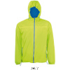 SOL's Collection Větrovka Skate, podšitá, unisex COT251171n3100-neon lime/r XS Zelená neon/modrá královská