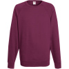 Fruit of the Loom Mikina Lightweight Raglan Sweat, raglánová, pánská COT16213837001-burgundy S Burgundová